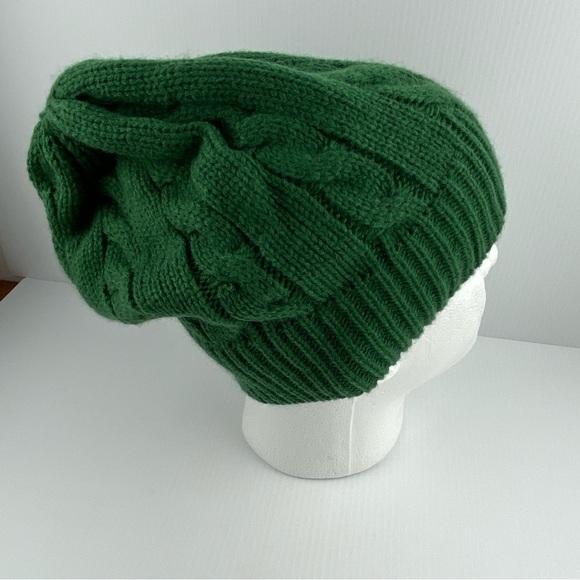 Alexander Keith's Slouchy Toque Green Acrylic Fisherman Knit - Picture 3 of 4